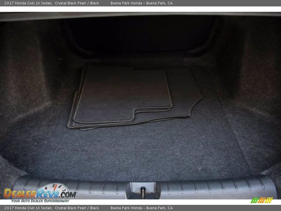 2017 Honda Civic LX Sedan Crystal Black Pearl / Black Photo #21