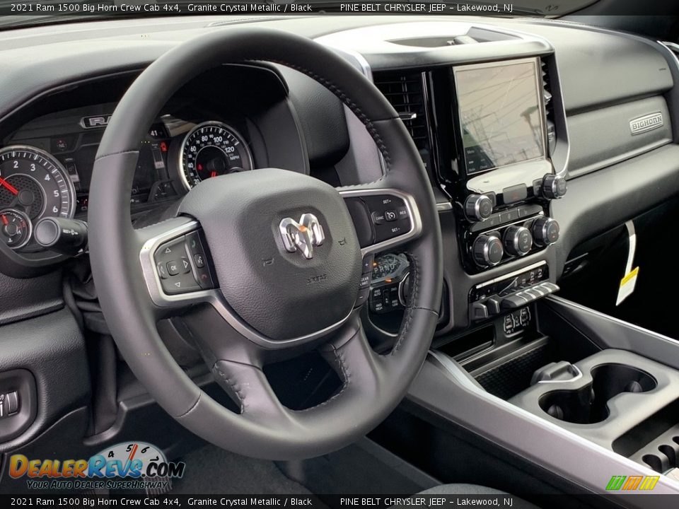 2021 Ram 1500 Big Horn Crew Cab 4x4 Granite Crystal Metallic / Black Photo #12