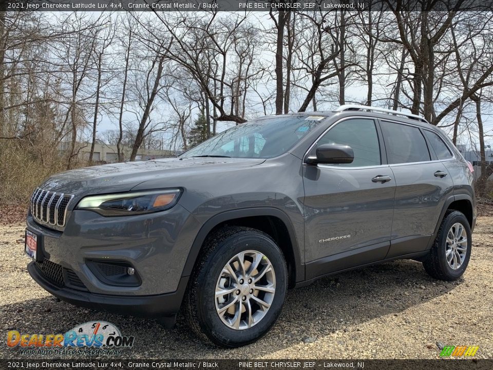 2021 Jeep Cherokee Latitude Lux 4x4 Granite Crystal Metallic / Black Photo #1