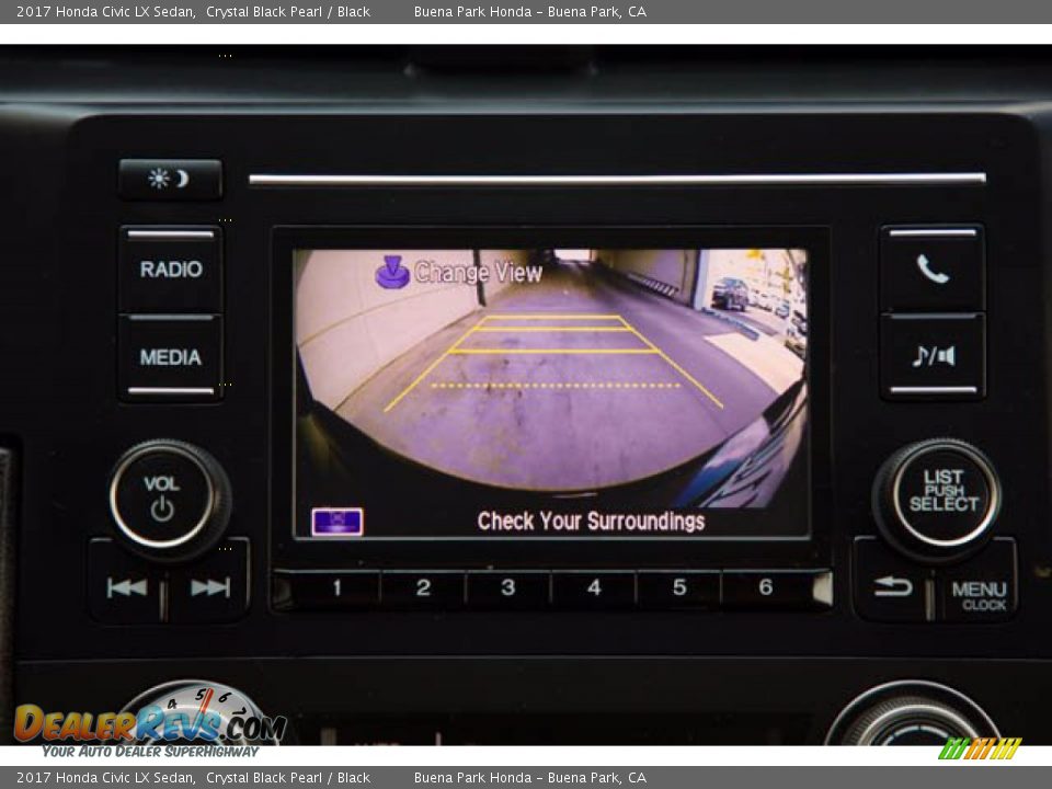 2017 Honda Civic LX Sedan Crystal Black Pearl / Black Photo #27