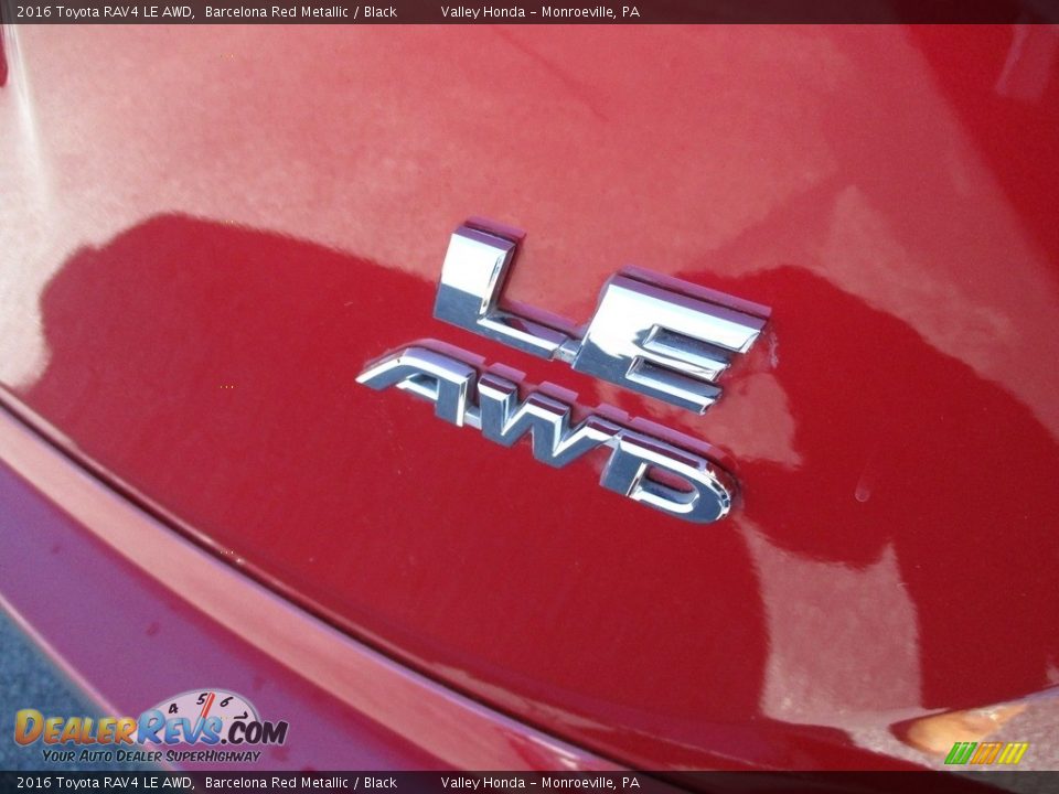 2016 Toyota RAV4 LE AWD Barcelona Red Metallic / Black Photo #8