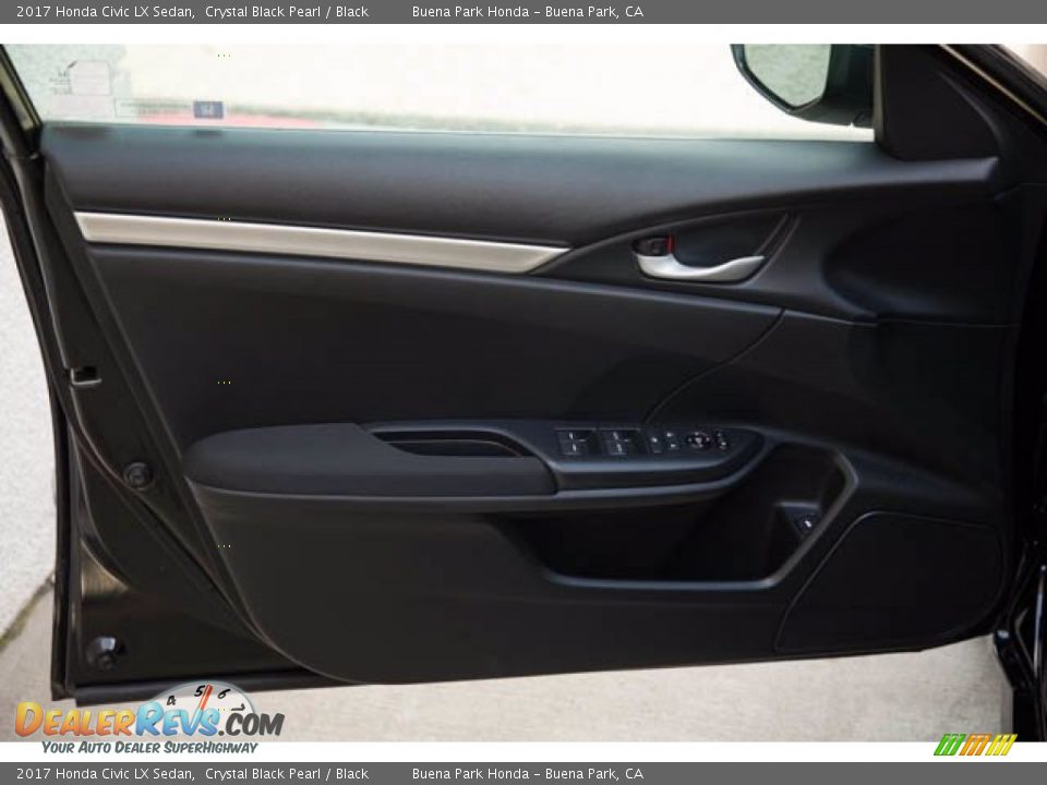 2017 Honda Civic LX Sedan Crystal Black Pearl / Black Photo #29