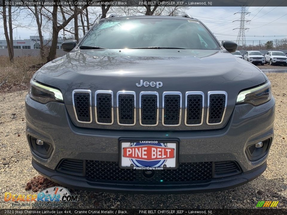 2021 Jeep Cherokee Latitude Lux 4x4 Granite Crystal Metallic / Black Photo #3