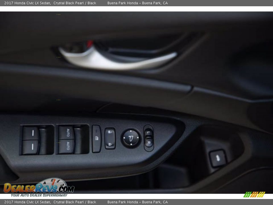 2017 Honda Civic LX Sedan Crystal Black Pearl / Black Photo #30