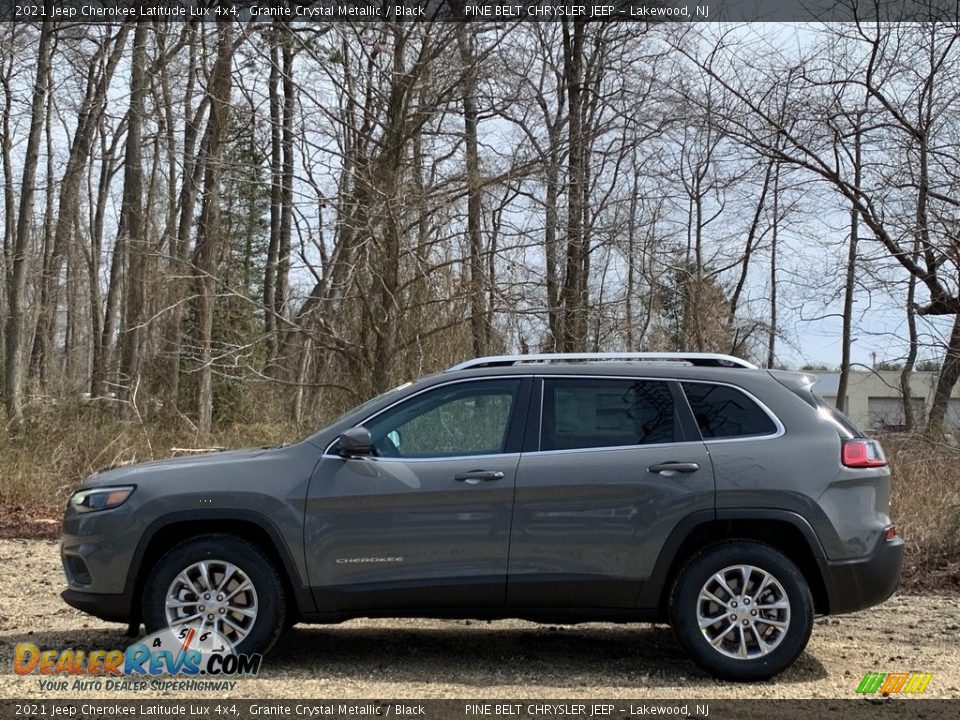 2021 Jeep Cherokee Latitude Lux 4x4 Granite Crystal Metallic / Black Photo #4