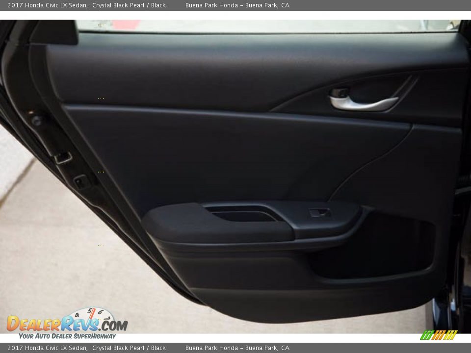2017 Honda Civic LX Sedan Crystal Black Pearl / Black Photo #31