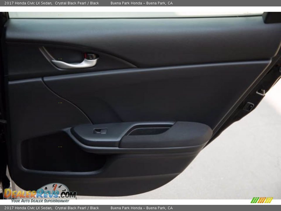2017 Honda Civic LX Sedan Crystal Black Pearl / Black Photo #32