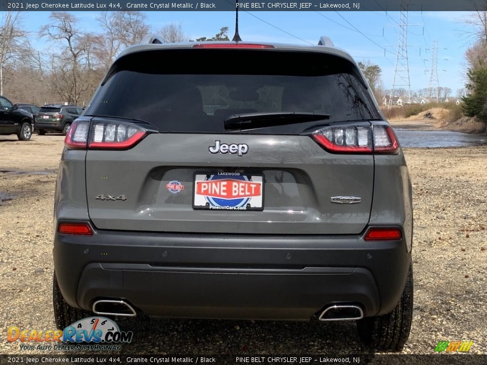 2021 Jeep Cherokee Latitude Lux 4x4 Granite Crystal Metallic / Black Photo #7