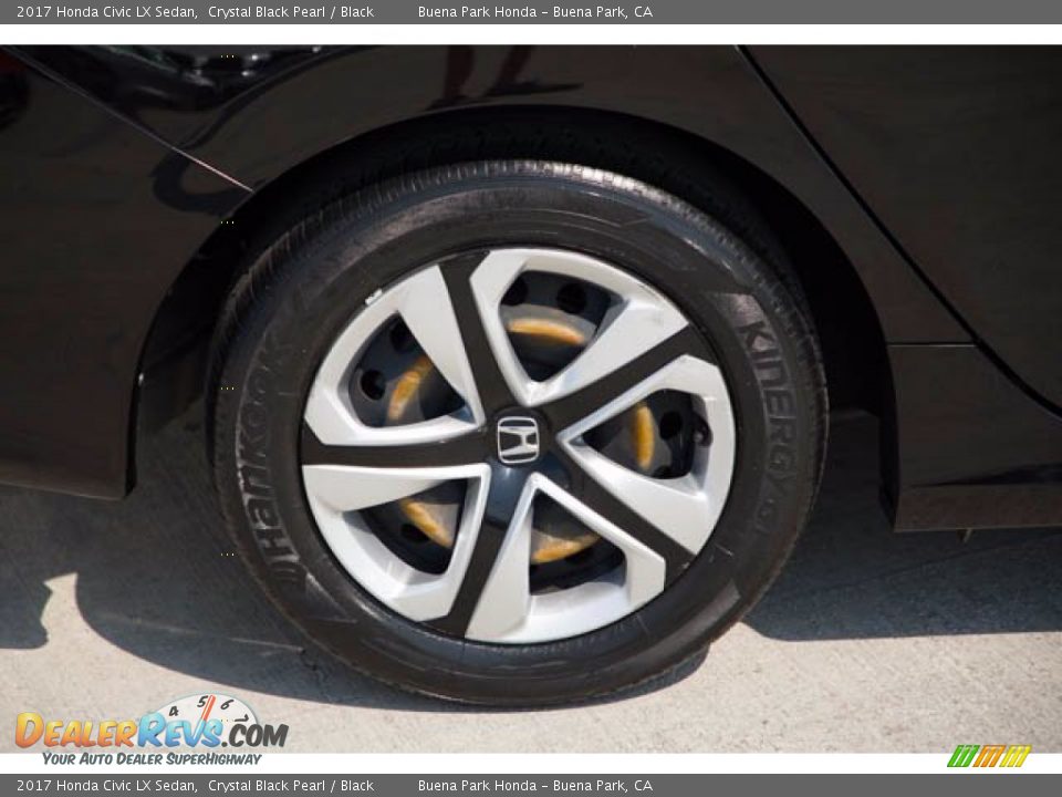 2017 Honda Civic LX Sedan Crystal Black Pearl / Black Photo #35