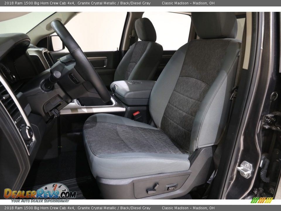 2018 Ram 1500 Big Horn Crew Cab 4x4 Granite Crystal Metallic / Black/Diesel Gray Photo #5