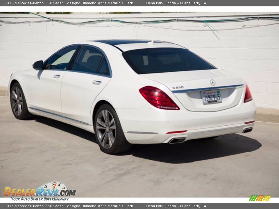 2016 Mercedes-Benz S 550 Sedan designo Diamond White Metallic / Black Photo #2