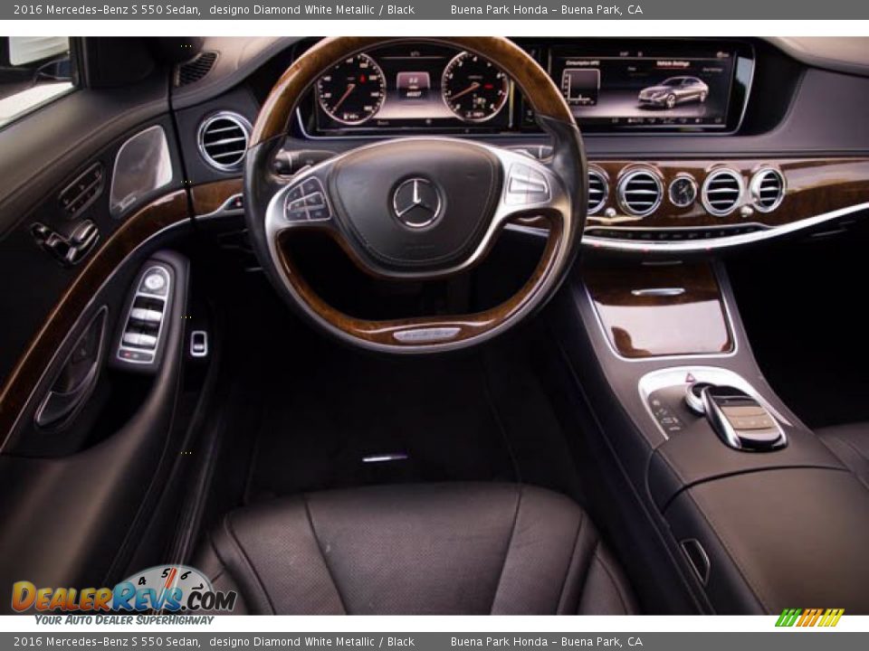2016 Mercedes-Benz S 550 Sedan designo Diamond White Metallic / Black Photo #5