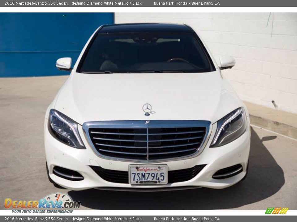 2016 Mercedes-Benz S 550 Sedan designo Diamond White Metallic / Black Photo #7
