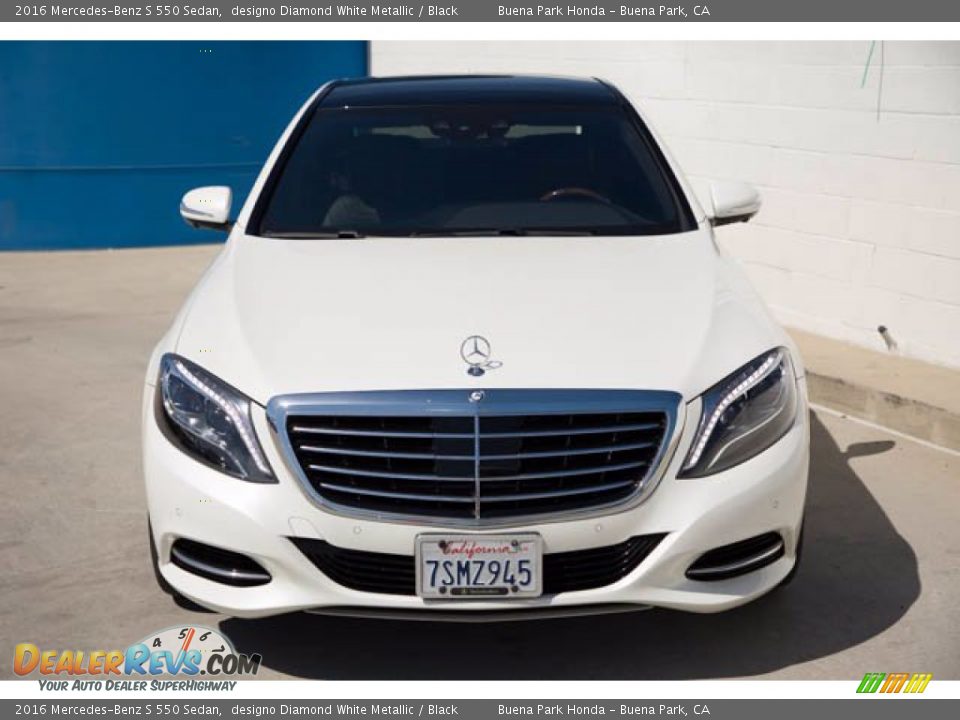 2016 Mercedes-Benz S 550 Sedan designo Diamond White Metallic / Black Photo #7