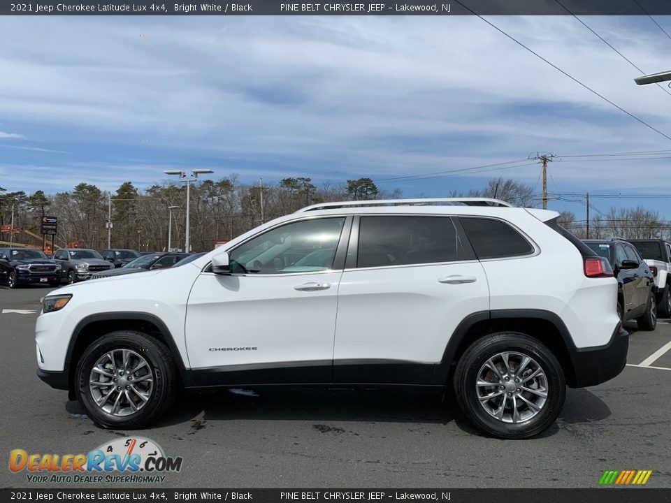 2021 Jeep Cherokee Latitude Lux 4x4 Bright White / Black Photo #4