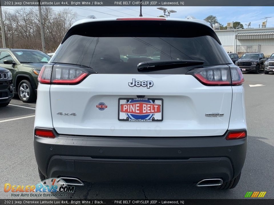 2021 Jeep Cherokee Latitude Lux 4x4 Bright White / Black Photo #7