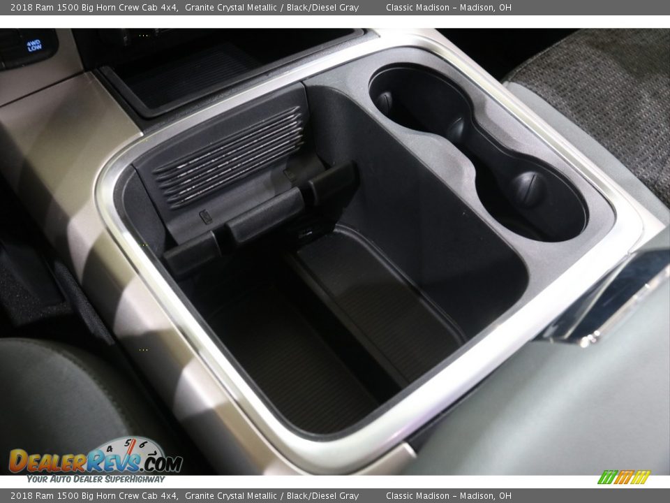 2018 Ram 1500 Big Horn Crew Cab 4x4 Granite Crystal Metallic / Black/Diesel Gray Photo #17