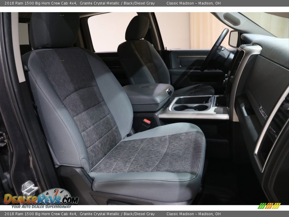 2018 Ram 1500 Big Horn Crew Cab 4x4 Granite Crystal Metallic / Black/Diesel Gray Photo #18