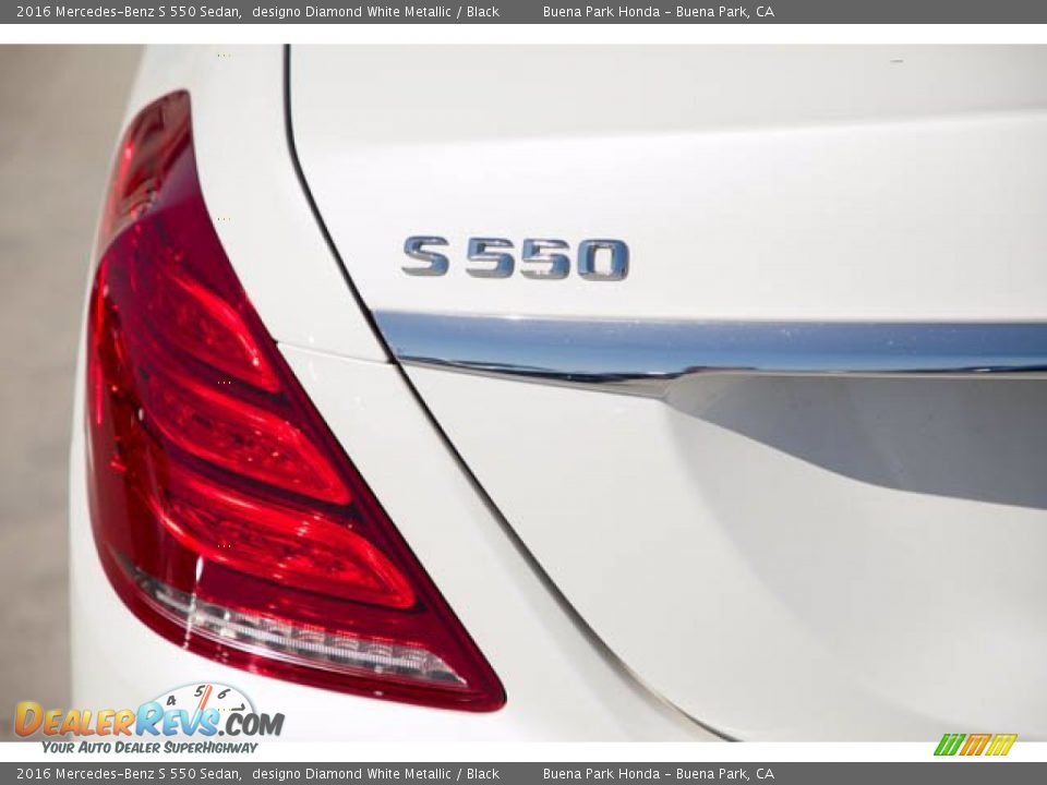 2016 Mercedes-Benz S 550 Sedan designo Diamond White Metallic / Black Photo #12