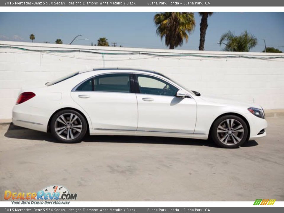 2016 Mercedes-Benz S 550 Sedan designo Diamond White Metallic / Black Photo #14