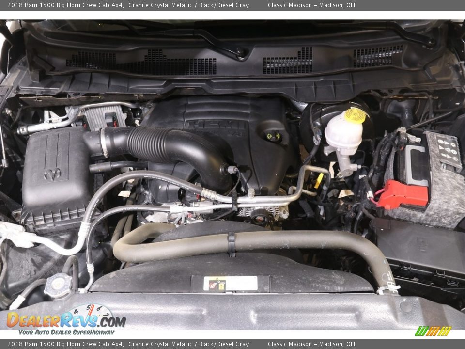 2018 Ram 1500 Big Horn Crew Cab 4x4 Granite Crystal Metallic / Black/Diesel Gray Photo #22