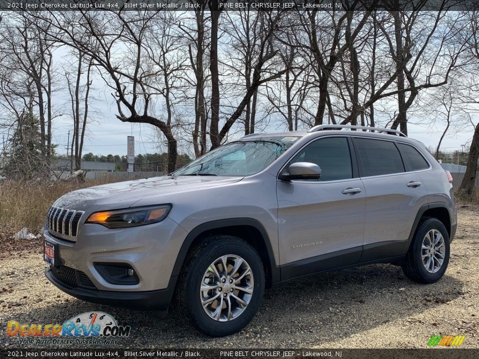 2021 Jeep Cherokee Latitude Lux 4x4 Billet Silver Metallic / Black Photo #1