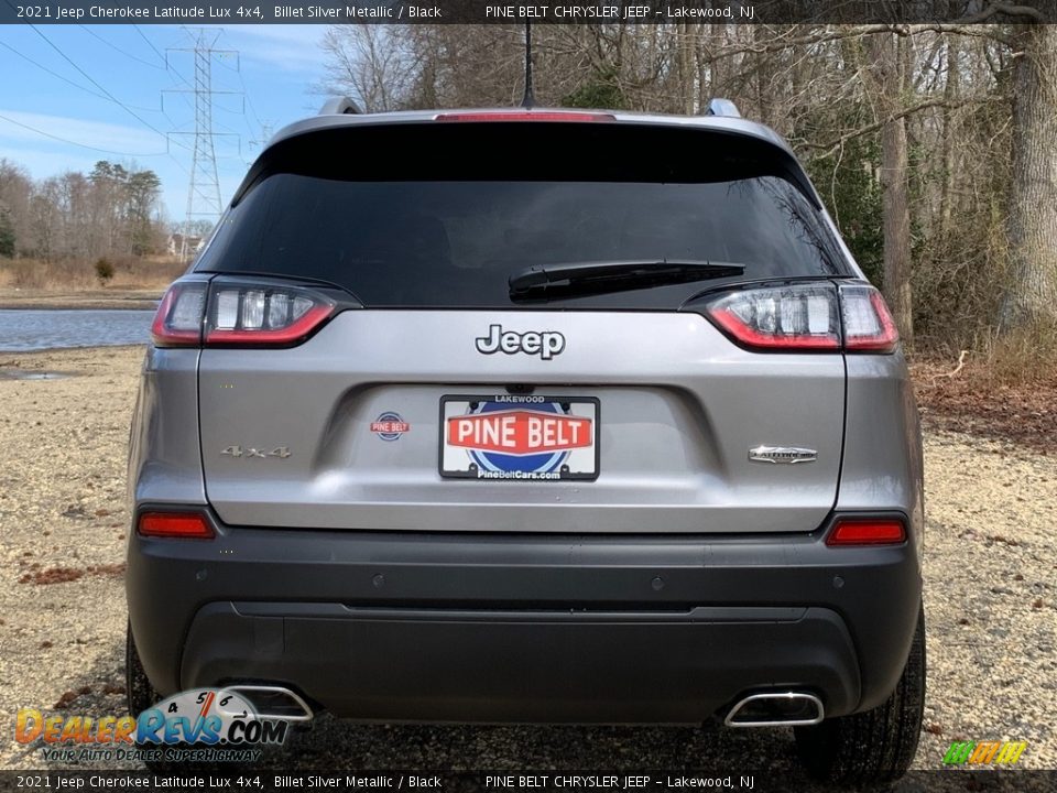 2021 Jeep Cherokee Latitude Lux 4x4 Billet Silver Metallic / Black Photo #7