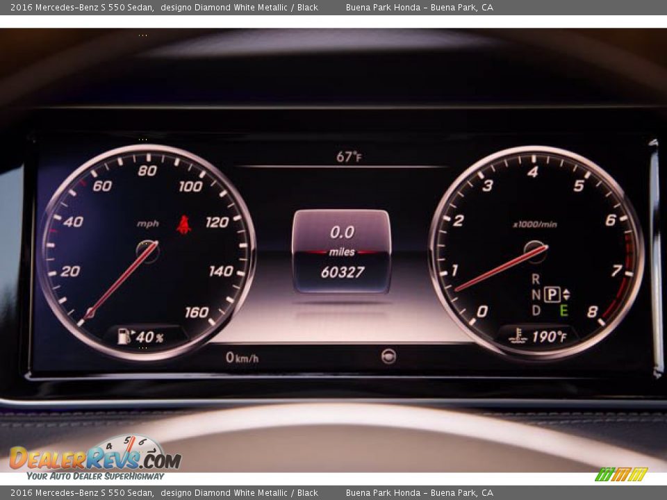 2016 Mercedes-Benz S 550 Sedan designo Diamond White Metallic / Black Photo #30
