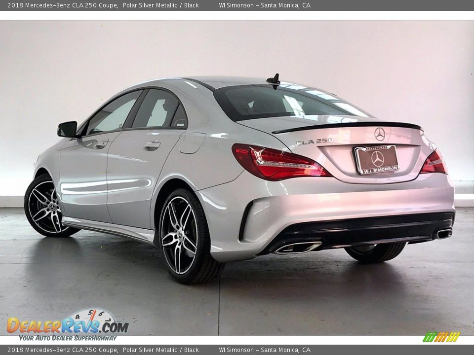 2018 Mercedes-Benz CLA 250 Coupe Polar Silver Metallic / Black Photo #10