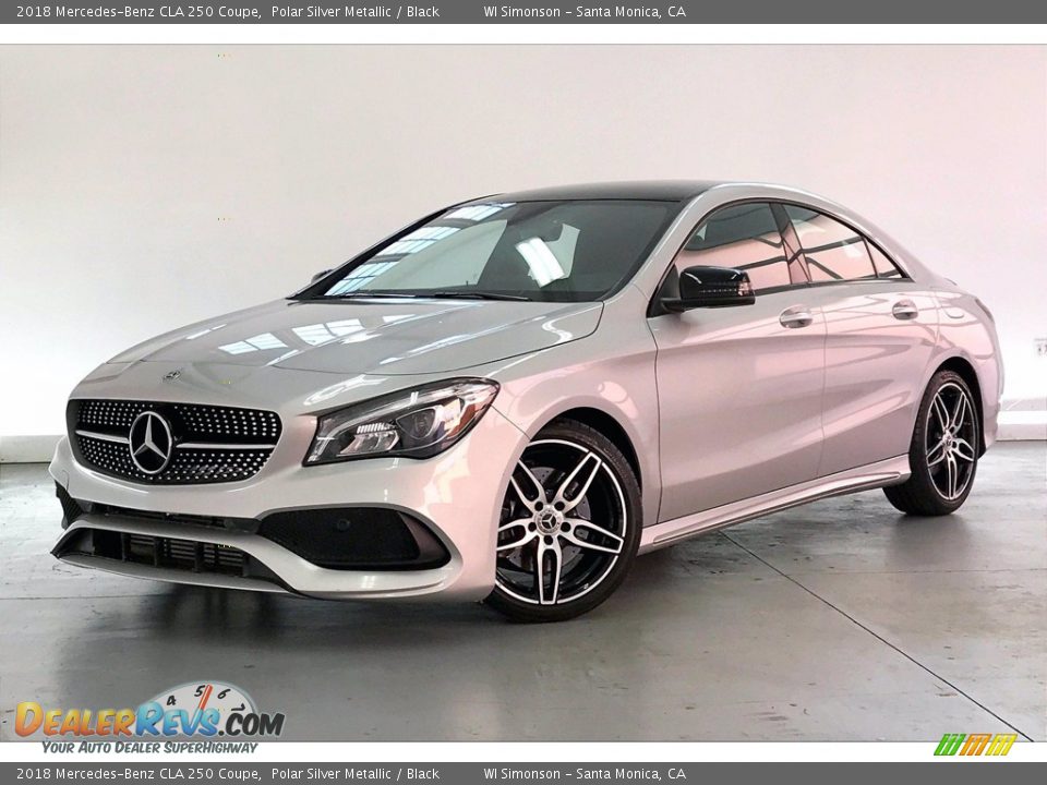 2018 Mercedes-Benz CLA 250 Coupe Polar Silver Metallic / Black Photo #12