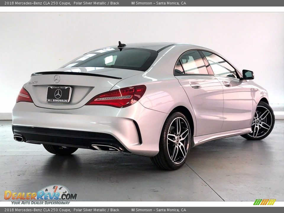 2018 Mercedes-Benz CLA 250 Coupe Polar Silver Metallic / Black Photo #13