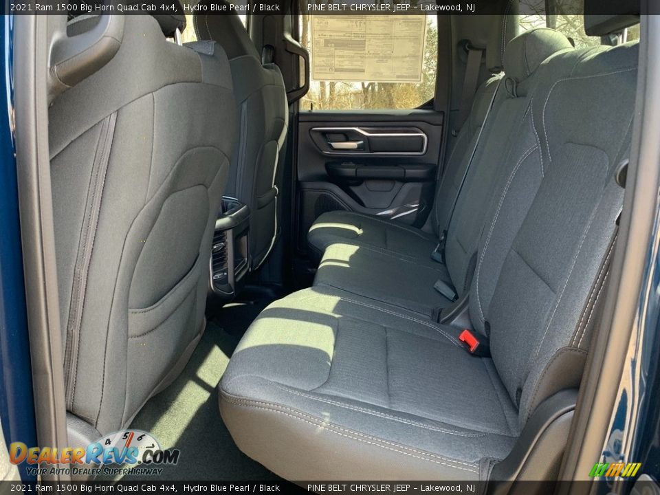 2021 Ram 1500 Big Horn Quad Cab 4x4 Hydro Blue Pearl / Black Photo #9