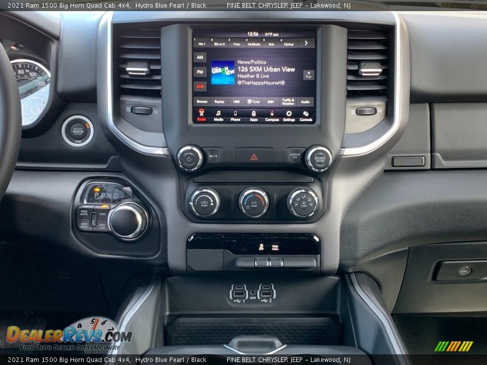 2021 Ram 1500 Big Horn Quad Cab 4x4 Hydro Blue Pearl / Black Photo #10