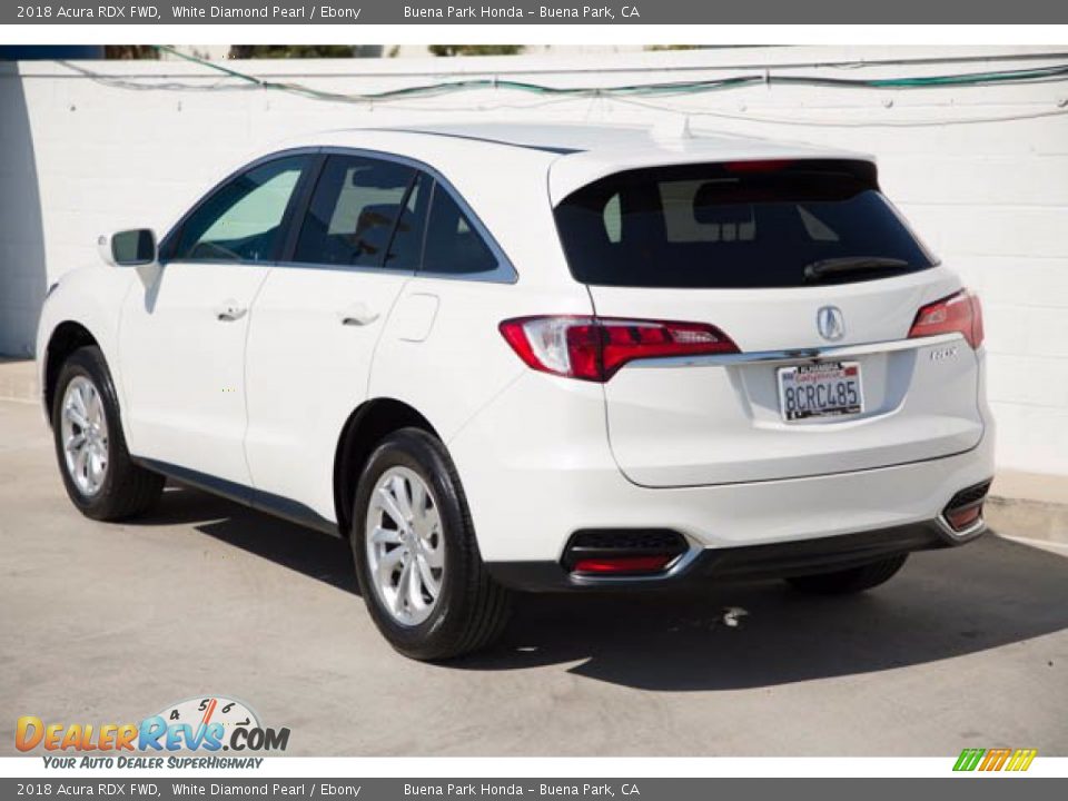 2018 Acura RDX FWD White Diamond Pearl / Ebony Photo #2