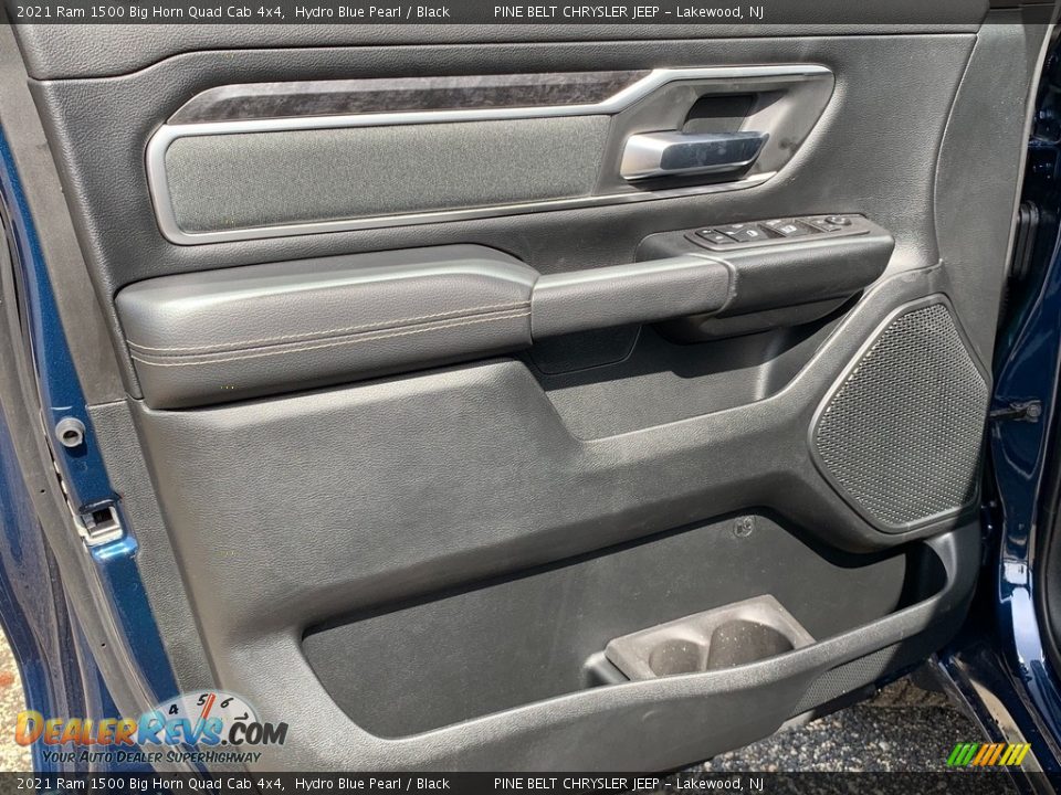 2021 Ram 1500 Big Horn Quad Cab 4x4 Hydro Blue Pearl / Black Photo #13