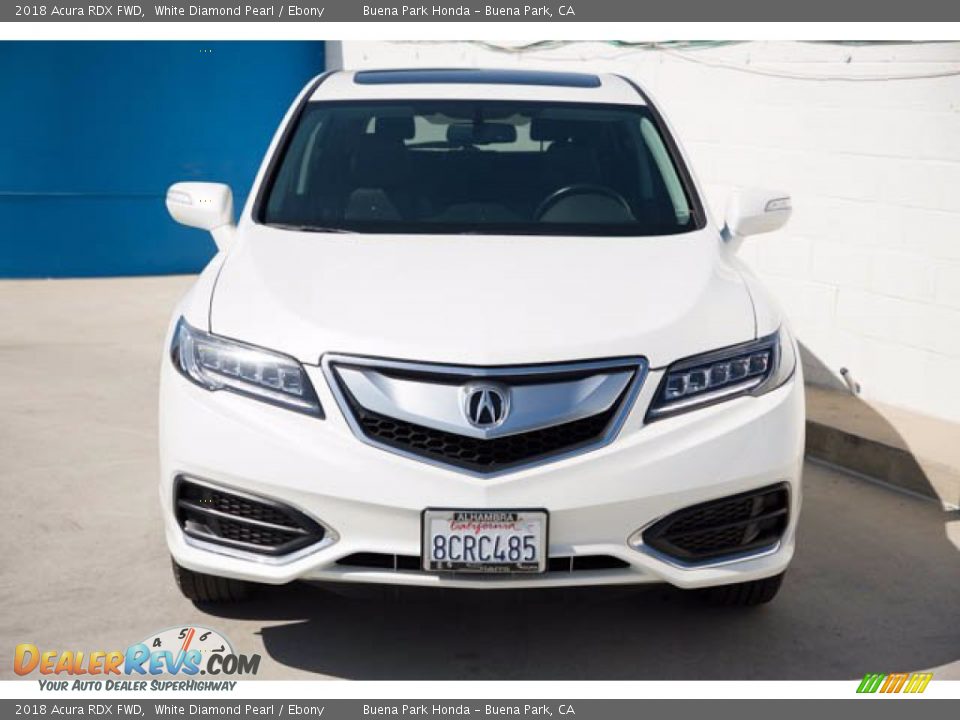 2018 Acura RDX FWD White Diamond Pearl / Ebony Photo #7