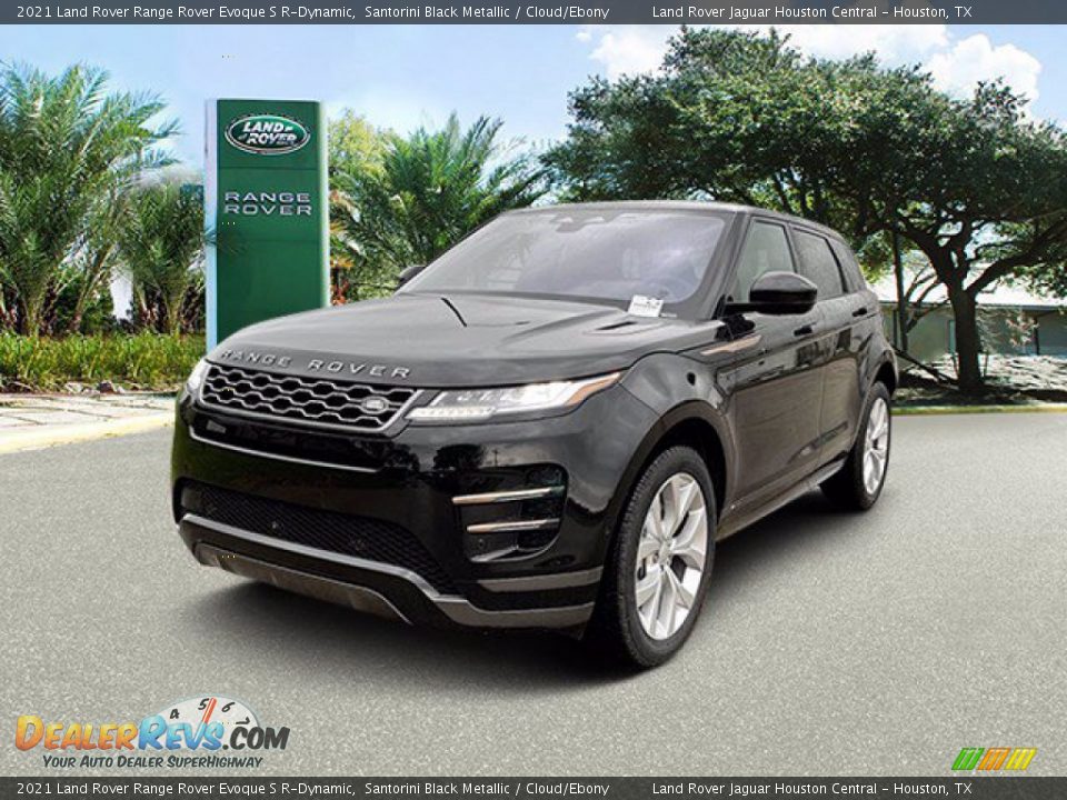 2021 Land Rover Range Rover Evoque S R-Dynamic Santorini Black Metallic / Cloud/Ebony Photo #1