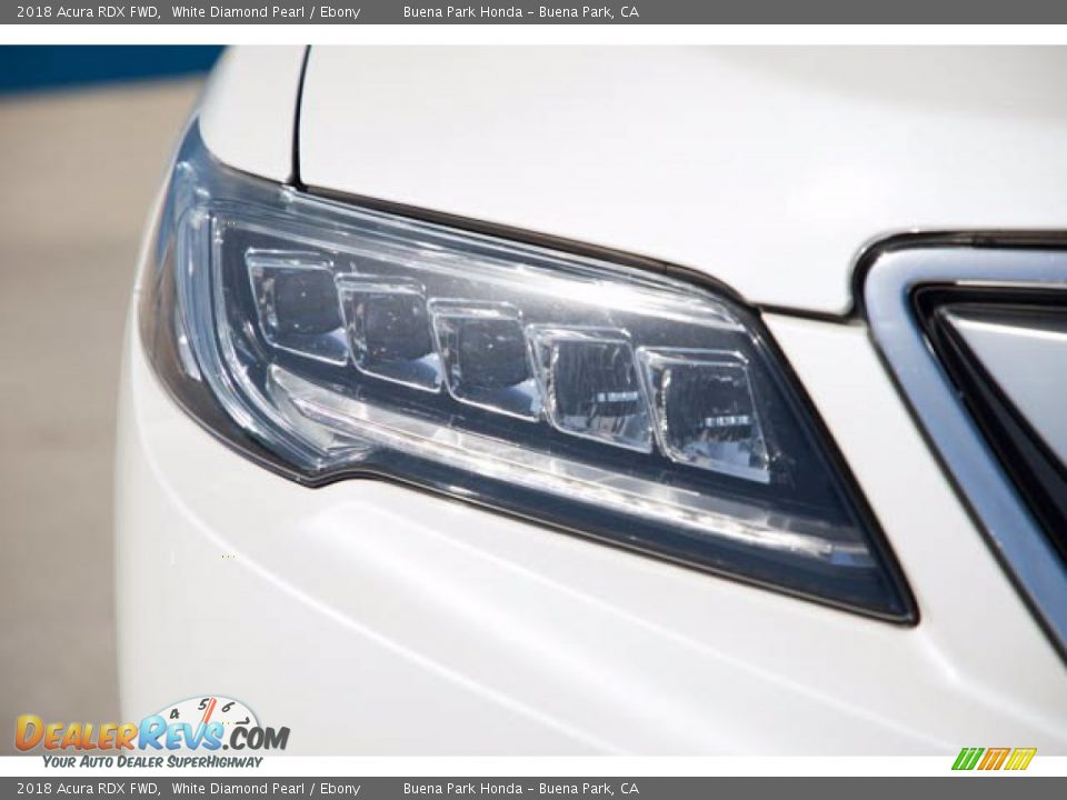 2018 Acura RDX FWD White Diamond Pearl / Ebony Photo #8