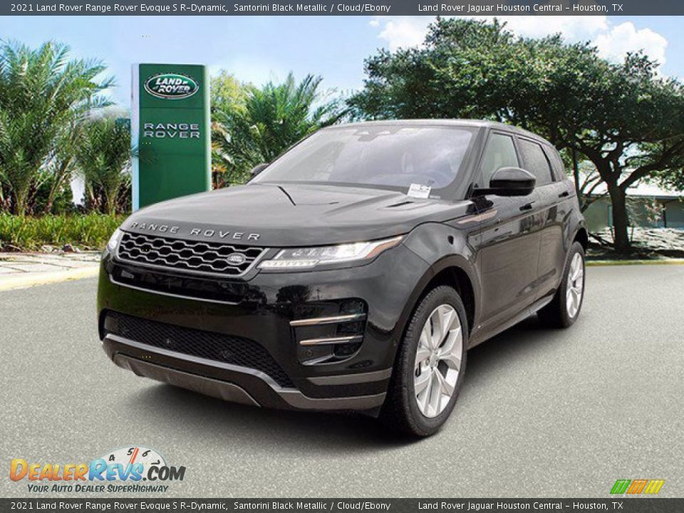 2021 Land Rover Range Rover Evoque S R-Dynamic Santorini Black Metallic / Cloud/Ebony Photo #2
