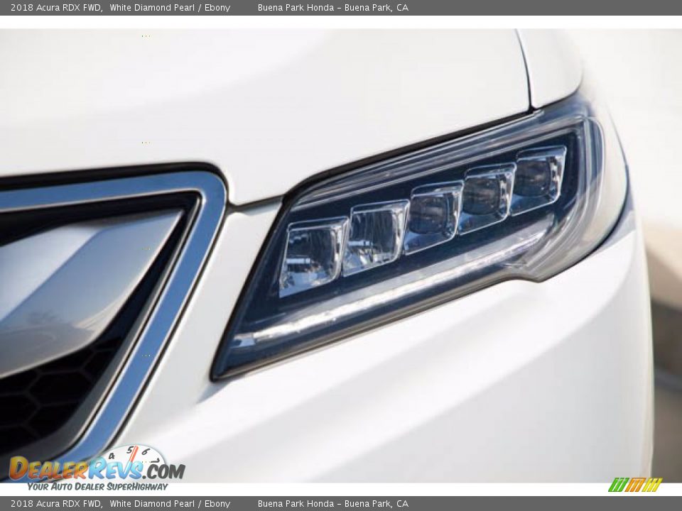 2018 Acura RDX FWD White Diamond Pearl / Ebony Photo #9