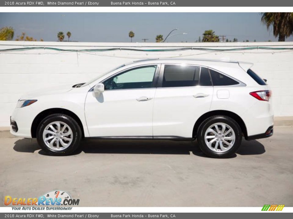 2018 Acura RDX FWD White Diamond Pearl / Ebony Photo #10