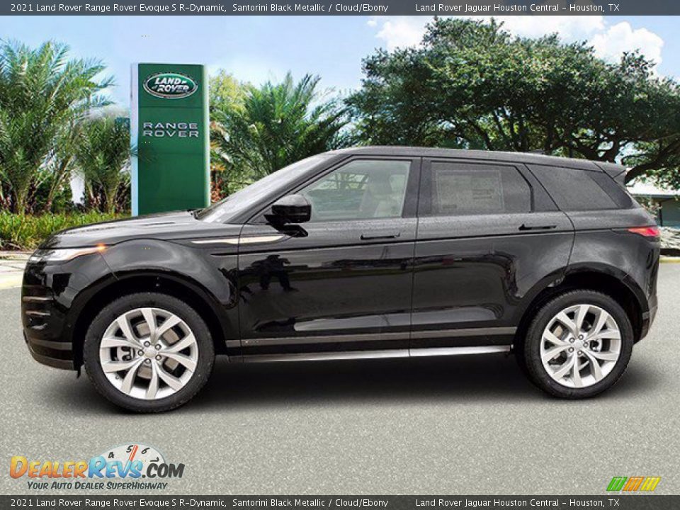 2021 Land Rover Range Rover Evoque S R-Dynamic Santorini Black Metallic / Cloud/Ebony Photo #7