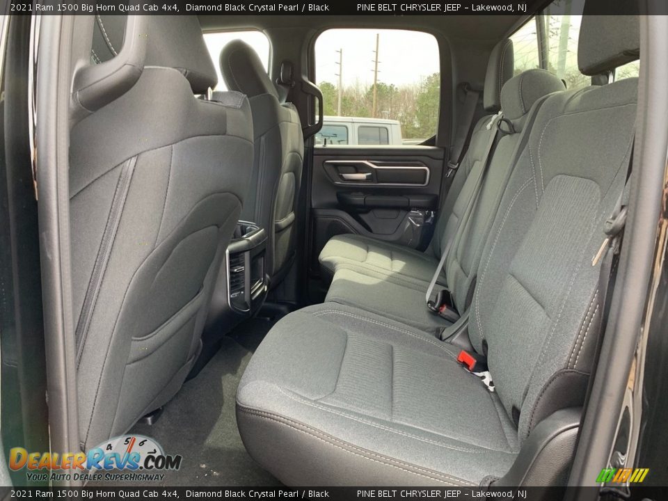 2021 Ram 1500 Big Horn Quad Cab 4x4 Diamond Black Crystal Pearl / Black Photo #9