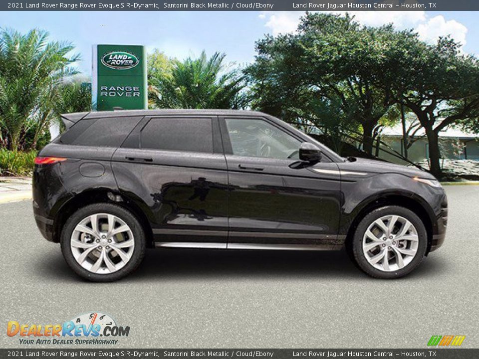 2021 Land Rover Range Rover Evoque S R-Dynamic Santorini Black Metallic / Cloud/Ebony Photo #8