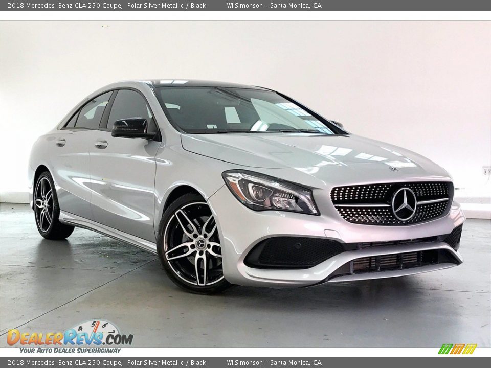 2018 Mercedes-Benz CLA 250 Coupe Polar Silver Metallic / Black Photo #34