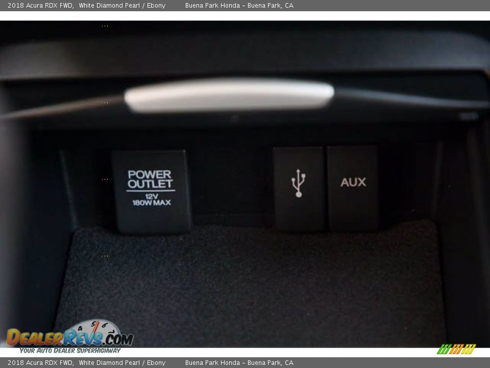 2018 Acura RDX FWD White Diamond Pearl / Ebony Photo #17