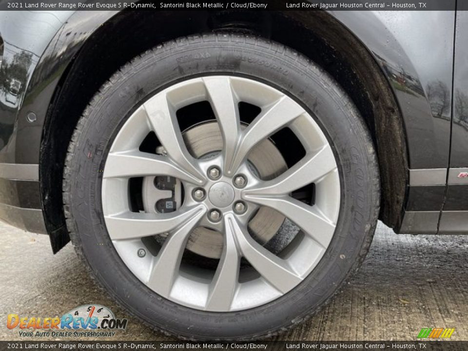 2021 Land Rover Range Rover Evoque S R-Dynamic Santorini Black Metallic / Cloud/Ebony Photo #11