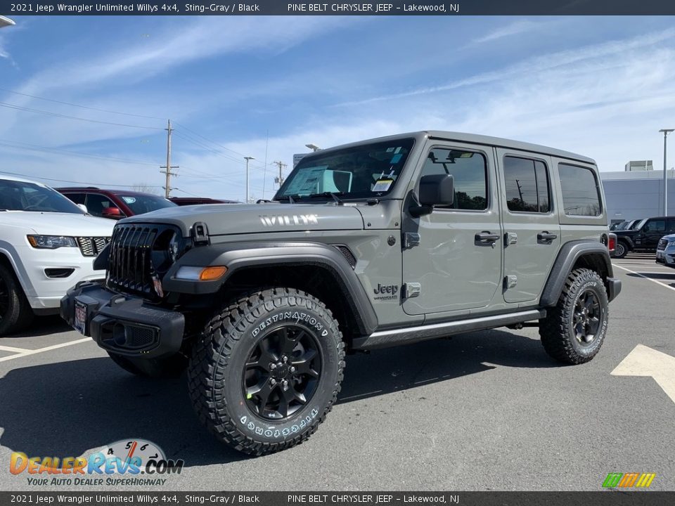 2021 Jeep Wrangler Unlimited Willys 4x4 Sting-Gray / Black Photo #1