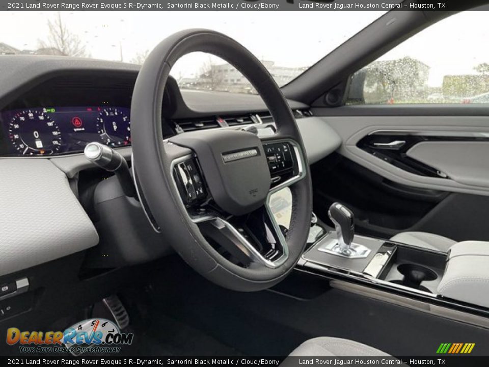 2021 Land Rover Range Rover Evoque S R-Dynamic Santorini Black Metallic / Cloud/Ebony Photo #14