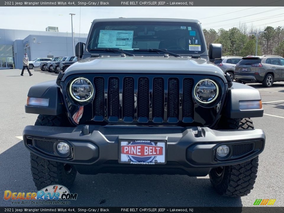 2021 Jeep Wrangler Unlimited Willys 4x4 Sting-Gray / Black Photo #3